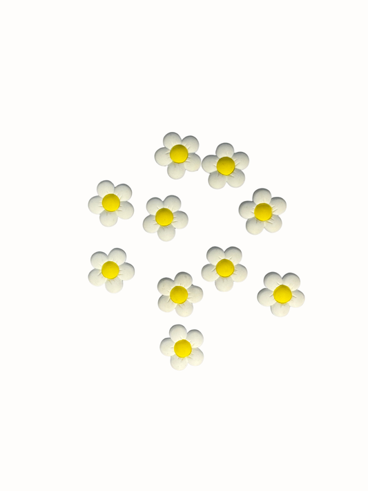 Mini Charms |  Gänseblümchen Weiß-Gelb