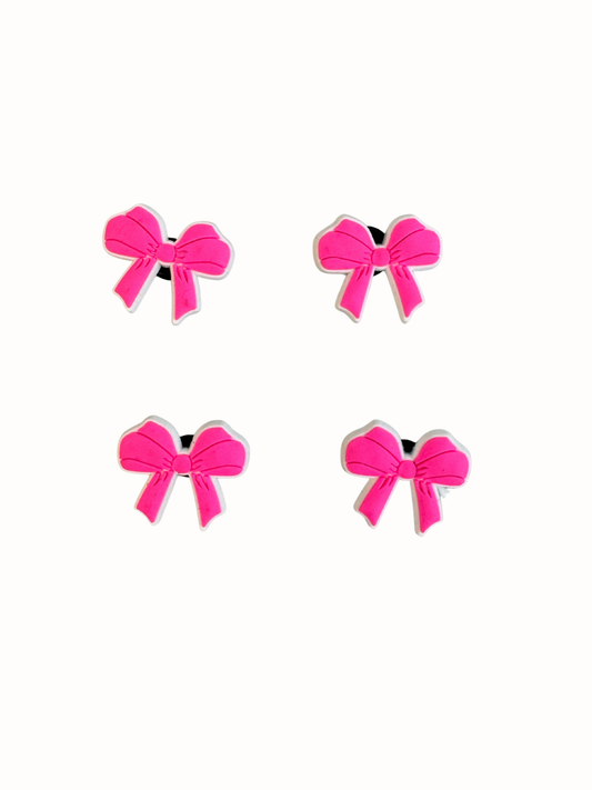 Mini Charms | Bow Neon Pink