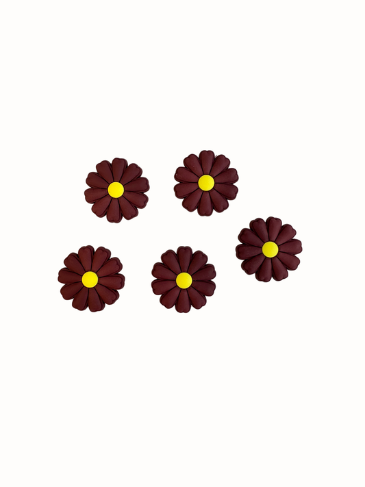 Mini Charms |Blume Dunkelrot