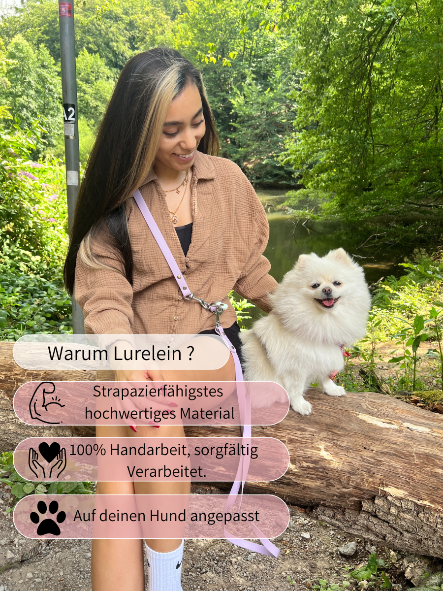 Hundeleine aus Biothane® Pastel Lila | Wasserfest