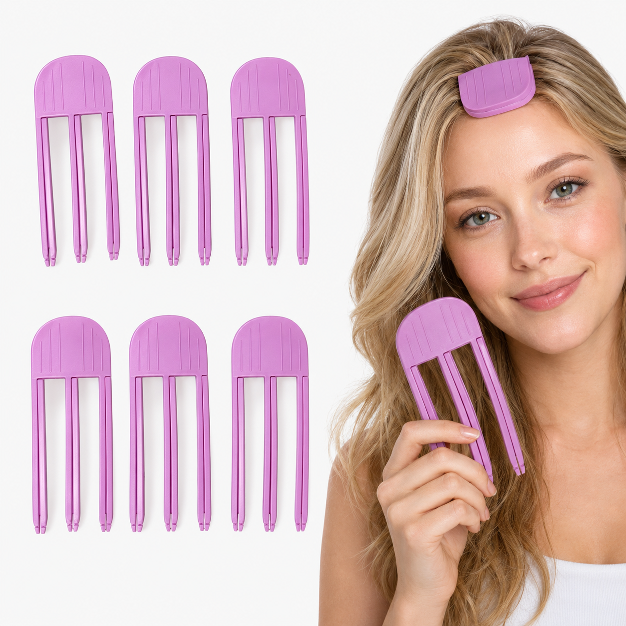 3 Stück Volumenclip für den Haaransatz