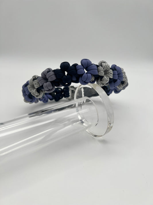 Mini Flower power Halsband  40cm mit reflektiertem Band